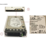 Fujitsu - HDD - 1 TB - hot swap - 3.5" LFF - SATA 6Gb/s - nearline - 7200 rpm - per PRIMERGY RX1330 M4, RX2520 M5, RX2530 M4, RX2530 M5, RX2540 M5, TX1330 M4, TX2550 M5